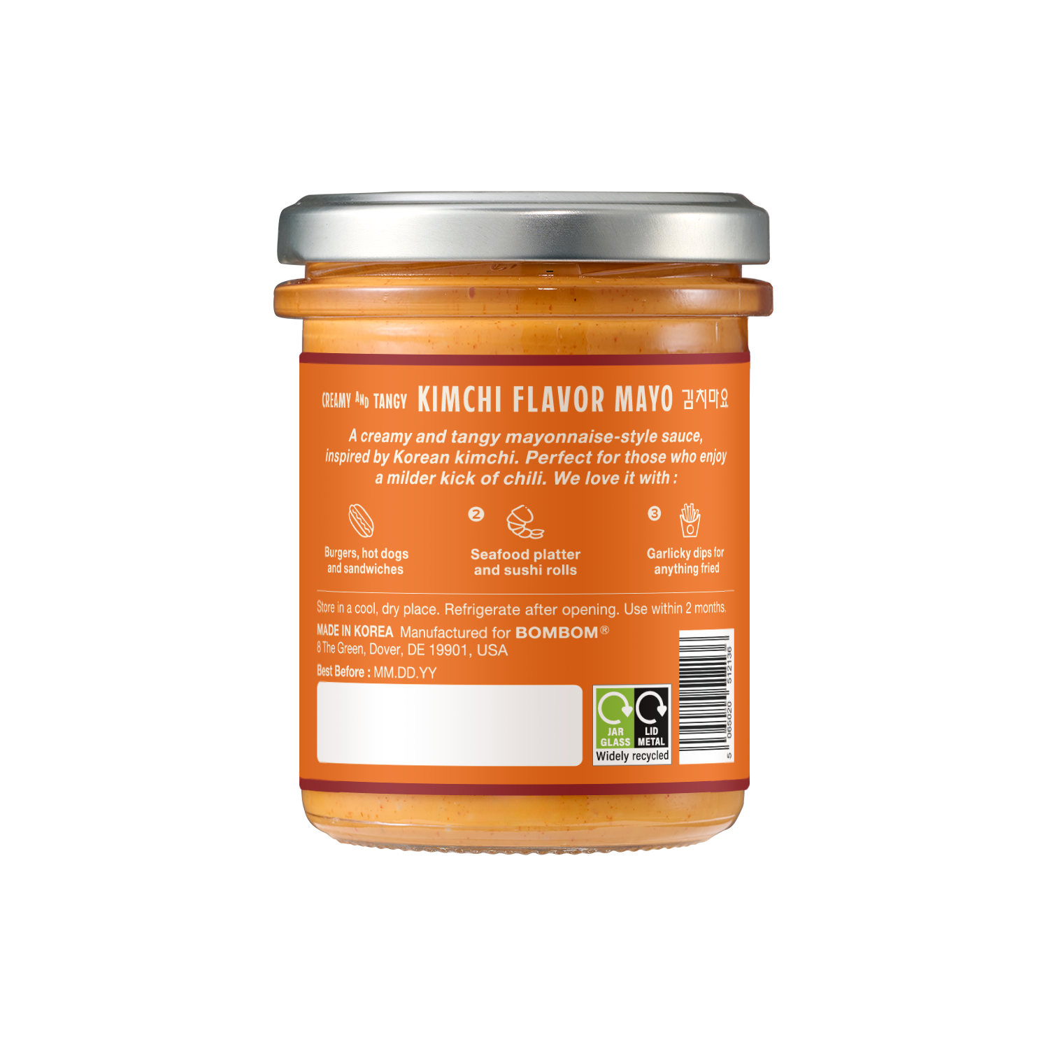 Vegan Kimchi Mayonnaise