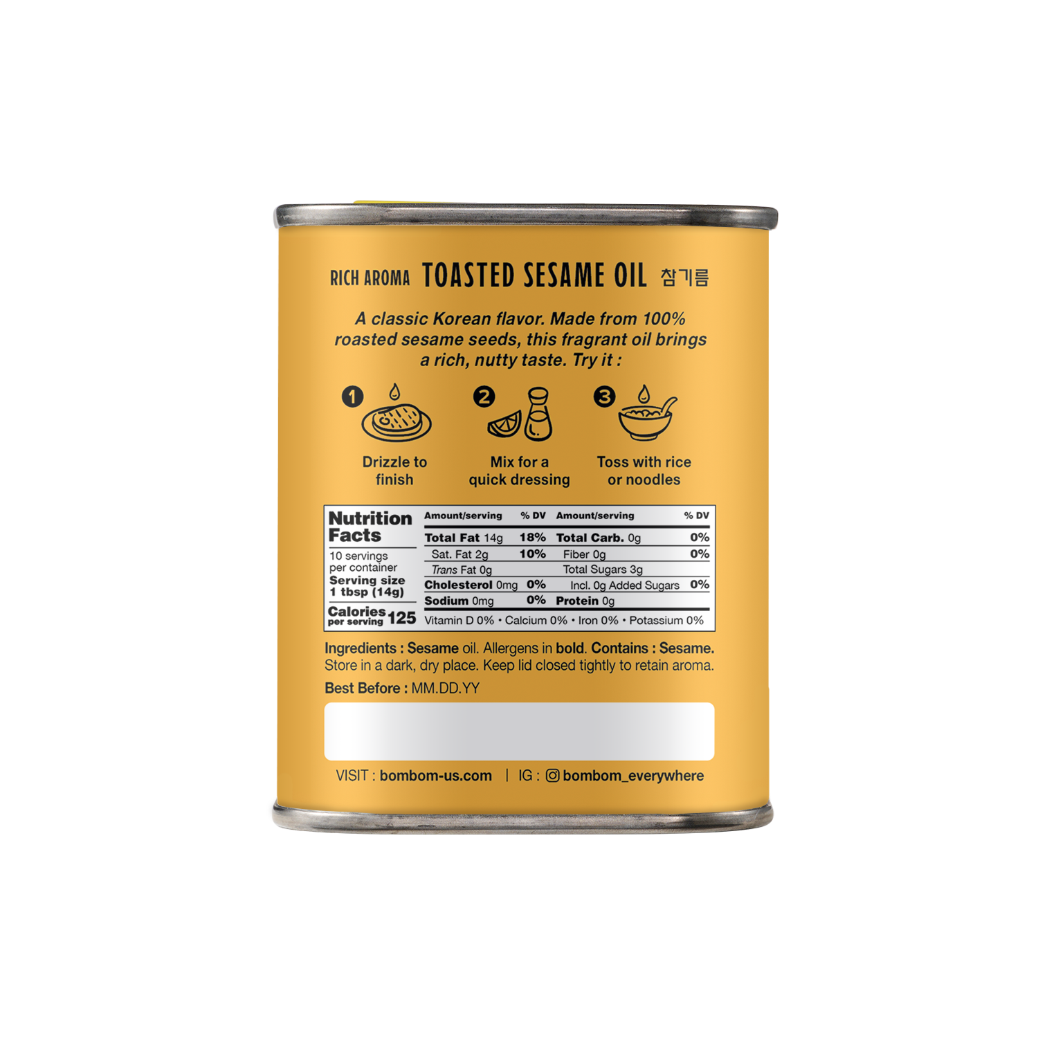 Toasted sesame oil