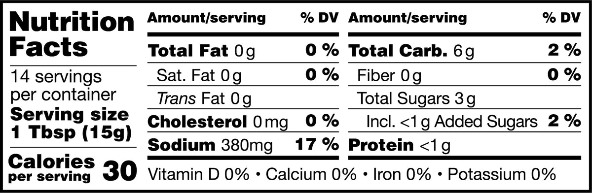 Gochujang Nutrition Facts